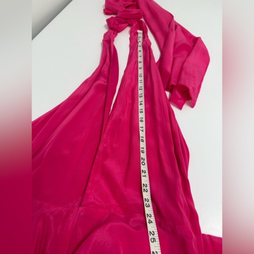 The Drop Halter Swirl Waist Slim Dress - Beetroot - L - NWT - Picture 8 of 12
